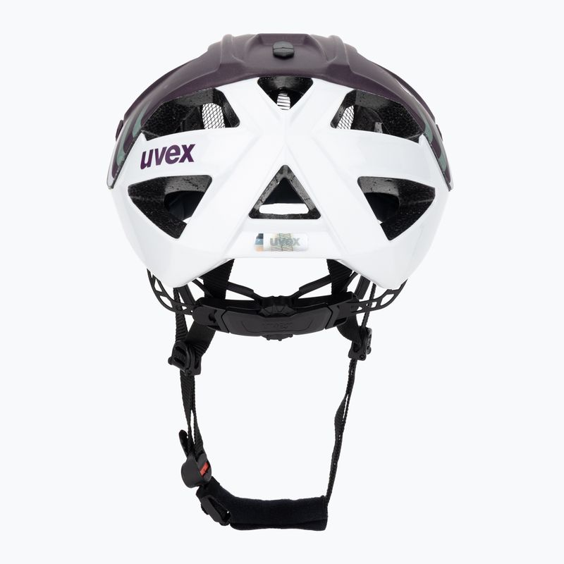 Kask rowerowy UVEX Quatro CC plum/white matt 4