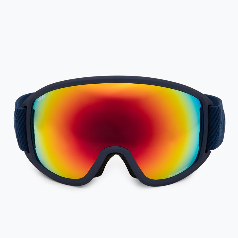 Gogle narciarskie UVEX Topic navy matt/mirror rainbow rose 2