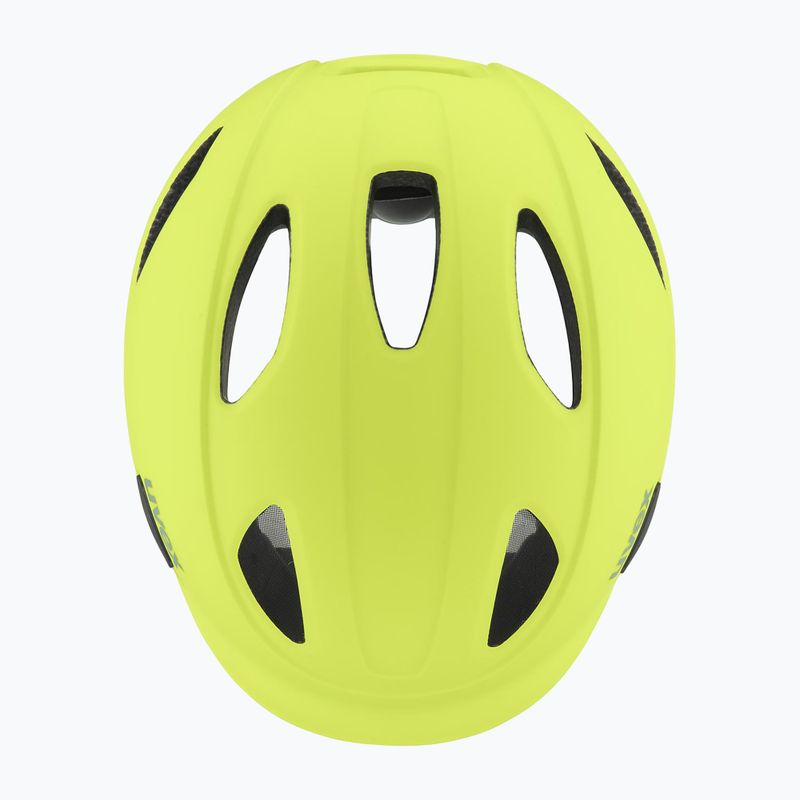 Kask rowerowy dziecięcy UVEX Oyo Jr neon yellow/moss green matt 9