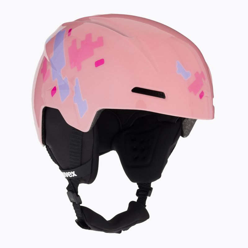 Kask narciarski dziecięcy UVEX Viti Jr pink puzzle