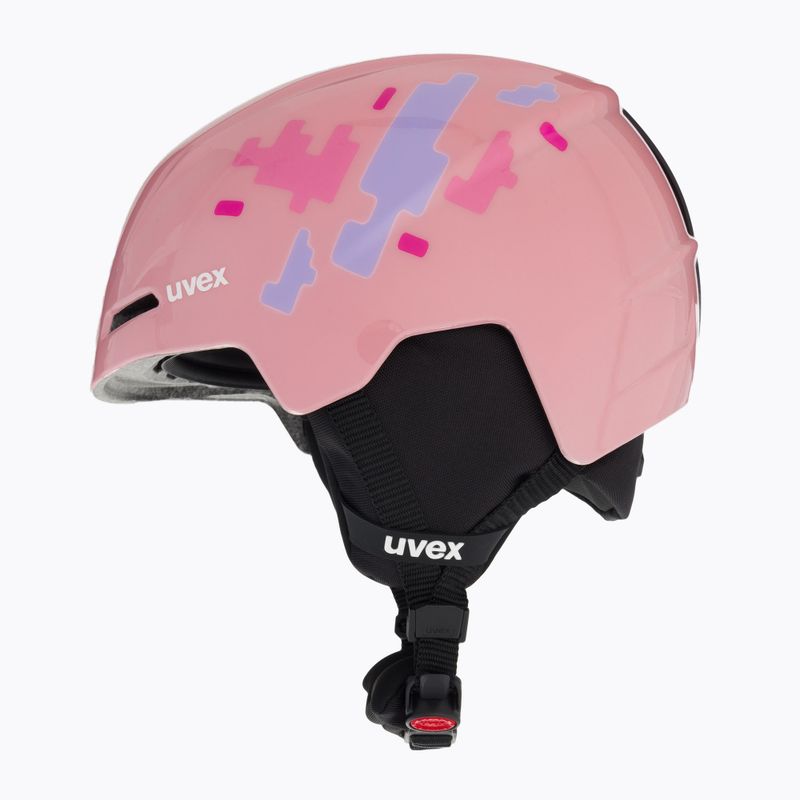 Kask narciarski dziecięcy UVEX Viti Jr pink puzzle 5