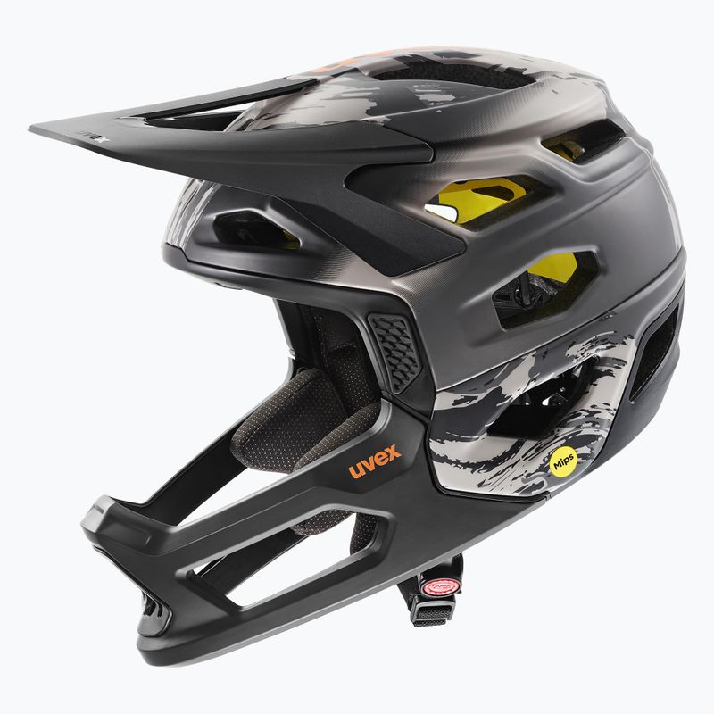 Kask rowerowy UVEX Revolt MIPS oak brown/orange matt 9
