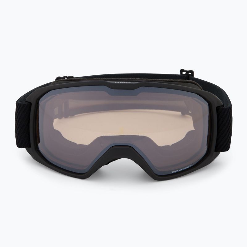 Gogle narciarskie UVEX Xcitd V black matt/mirror silver clear 2