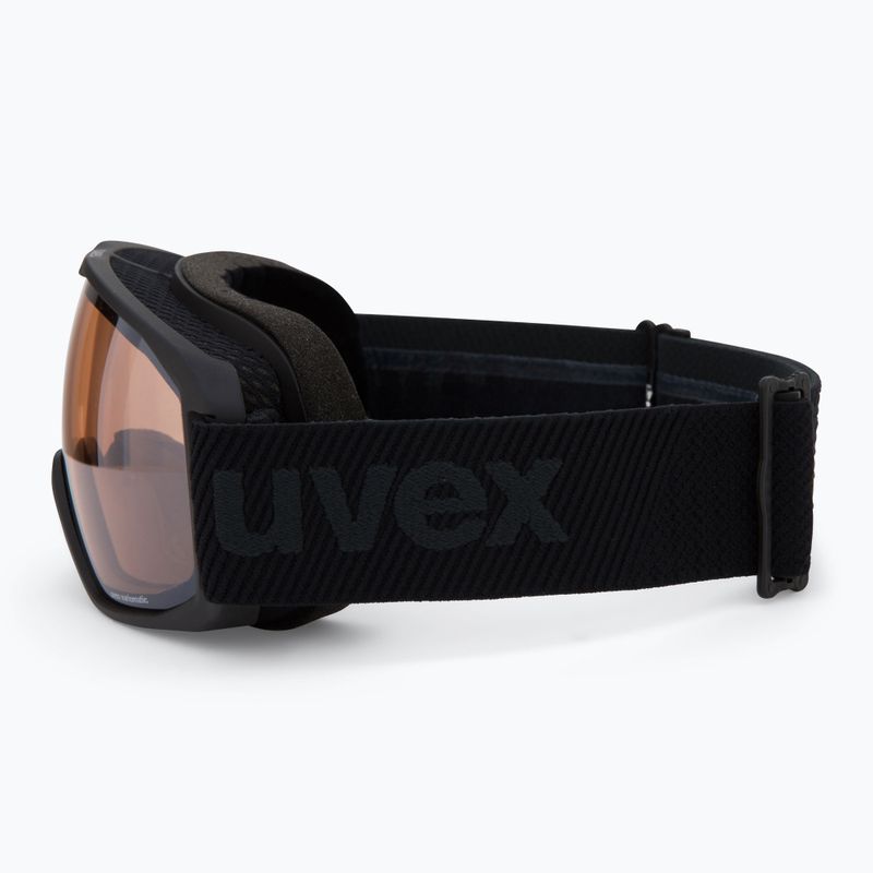 Gogle narciarskie UVEX Xcitd V black matt/mirror silver clear 4