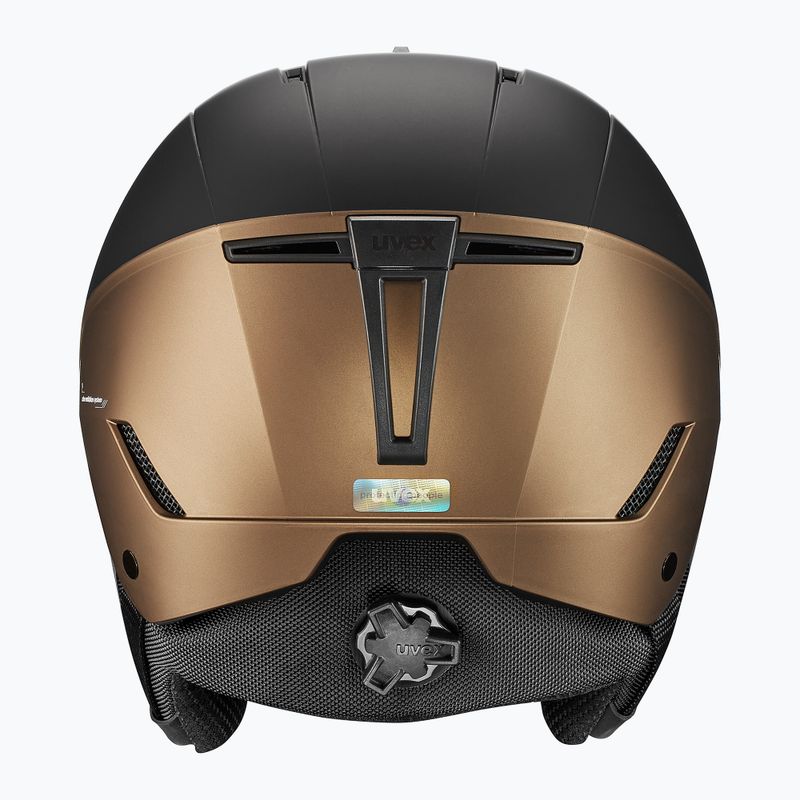 Kask narciarski UVEX Stance MIPS black/brown matt 12