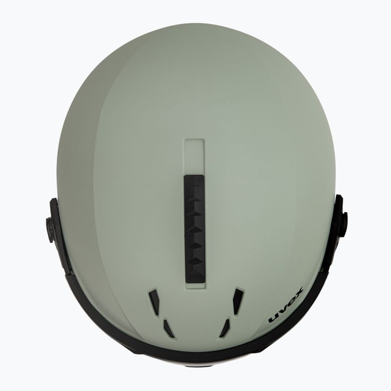 Kask narciarski UVEX Instinct Visor oxid green matt/mirror silver/smoke 6