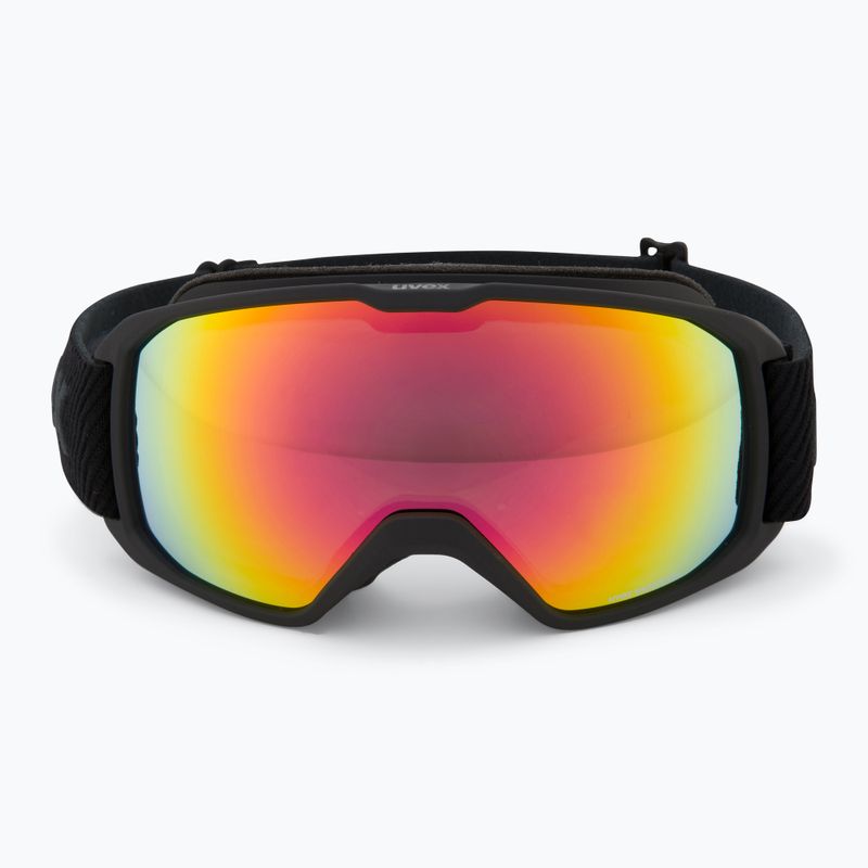 Gogle narciarskie UVEX Xcitd V black matt/mirror rainbow clear 2
