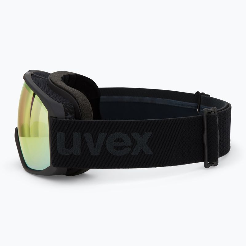 Gogle narciarskie UVEX Xcitd V black matt/mirror rainbow clear 4