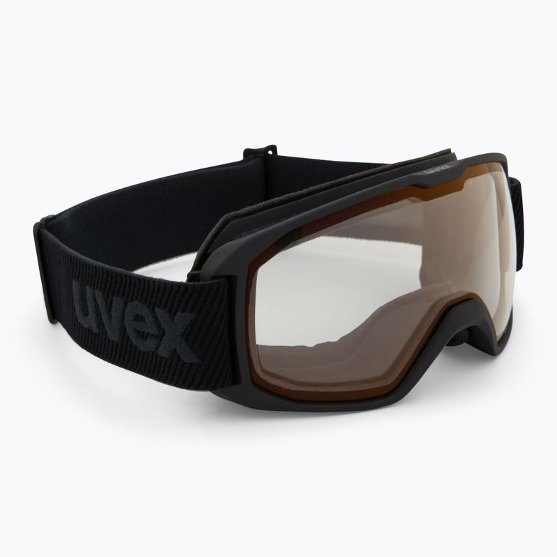 Gogle narciarskie UVEX Xcitd V black matt/mirror red clear