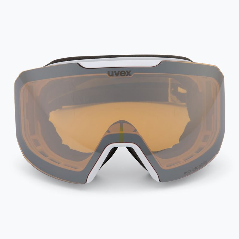 Gogle narciarskie UVEX Evidnt Attract + case white matt/mirror silver yellow clear 3