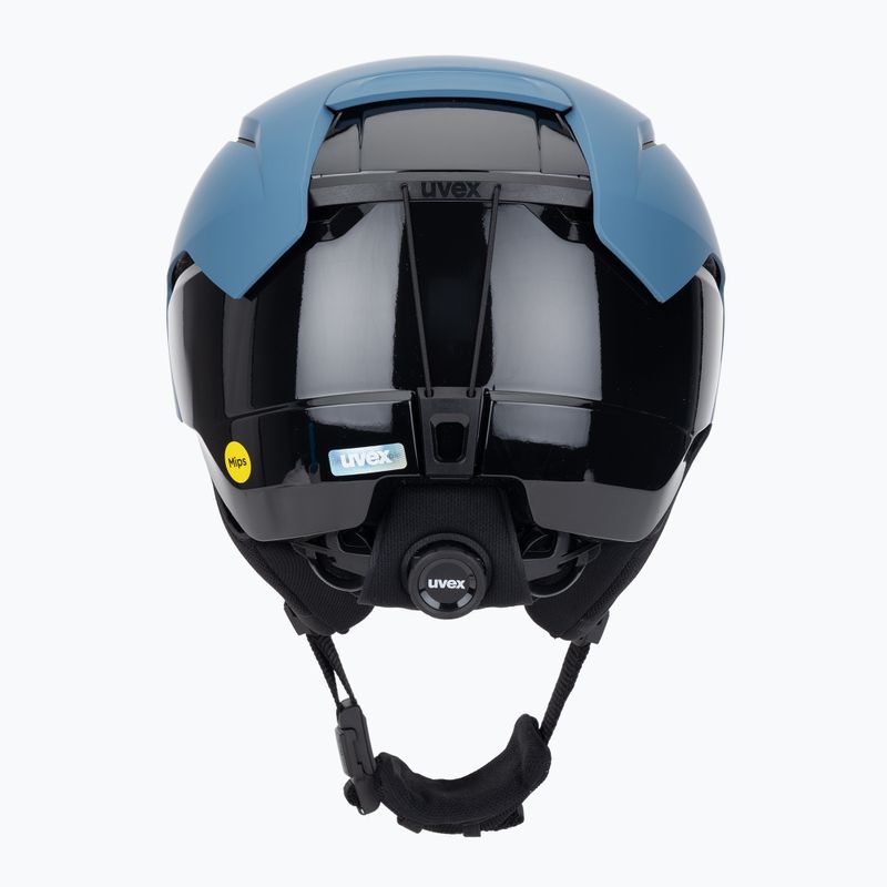 Kask narciarski UVEX Levitate MIPS stone blue/black matt 4