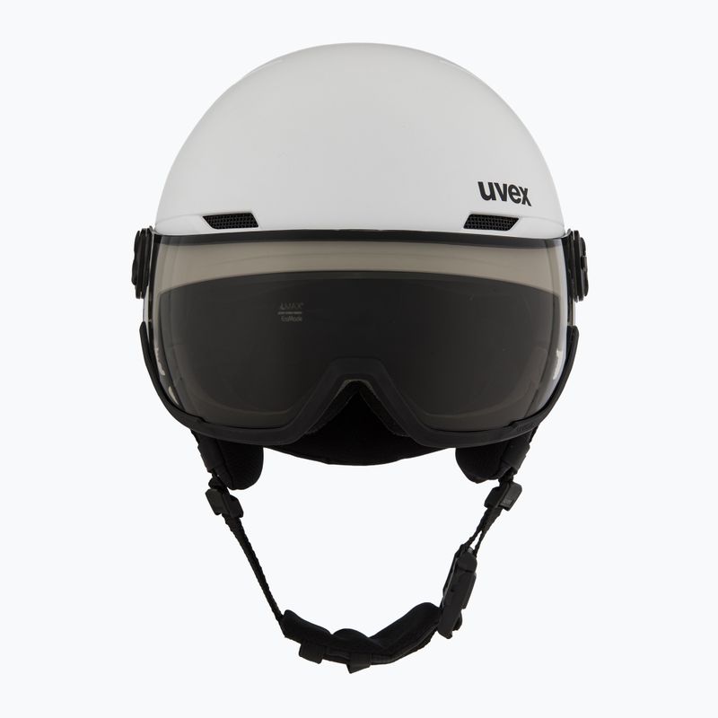 Kask narciarski UVEX Wanted Visor Pro V white matt 2