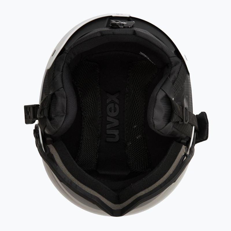 Kask narciarski UVEX Wanted Visor Pro V white matt 5