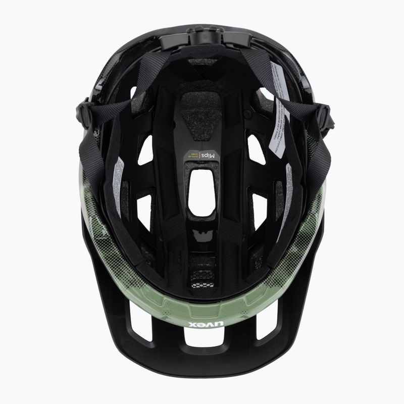 Kask rowerowy UVEX React MIPS moss green/black matt 5