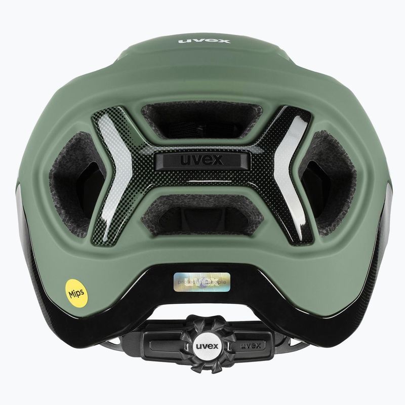 Kask rowerowy UVEX React MIPS moss green/black matt 10