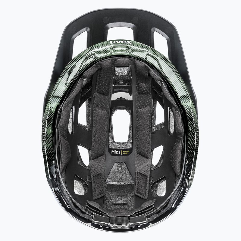 Kask rowerowy UVEX React MIPS moss green/black matt 11