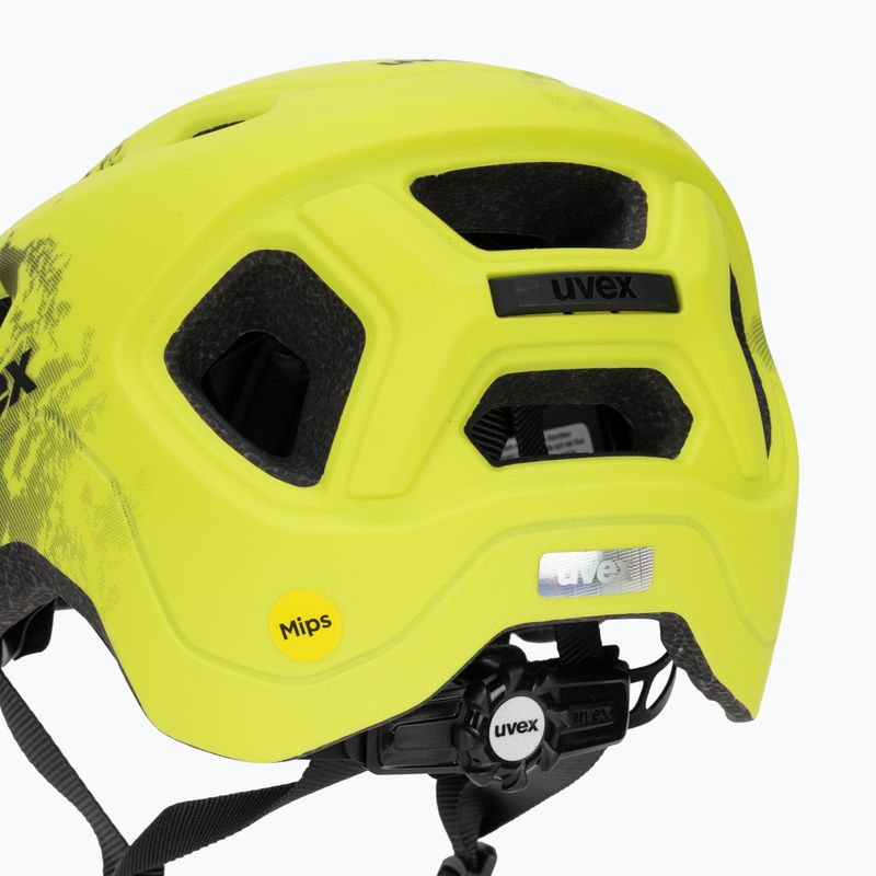 Kask rowerowy dziecięcy UVEX React MIPS Jr lime/black 8