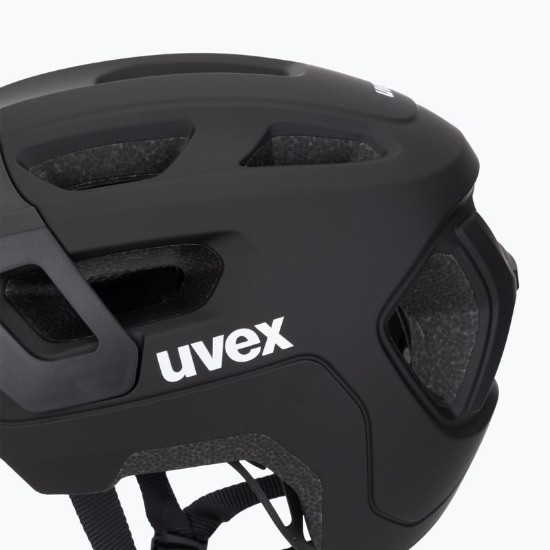Kask rowerowy dziecięcy UVEX React Jr black matte 7