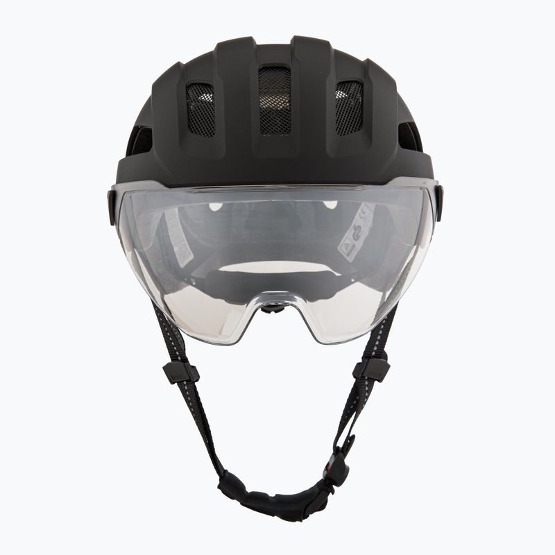 Kask rowerowy UVEX Stride Visor black matt/litemirror silver 2