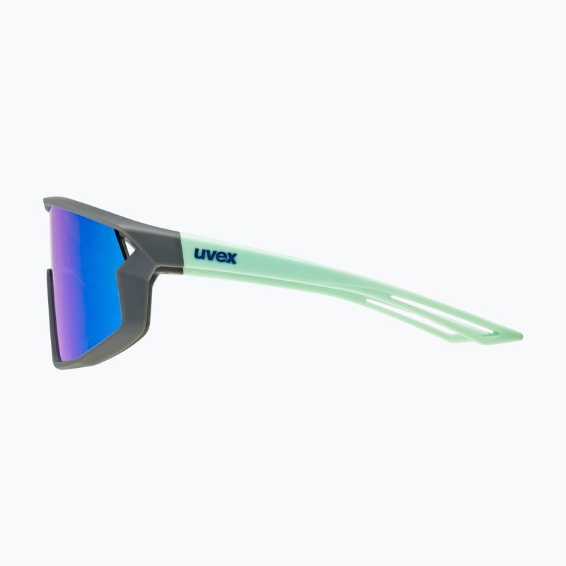 Okulary przeciwsłoneczne dziecięce UVEX Skyryse Jr grey/green matt/mirror blue 5