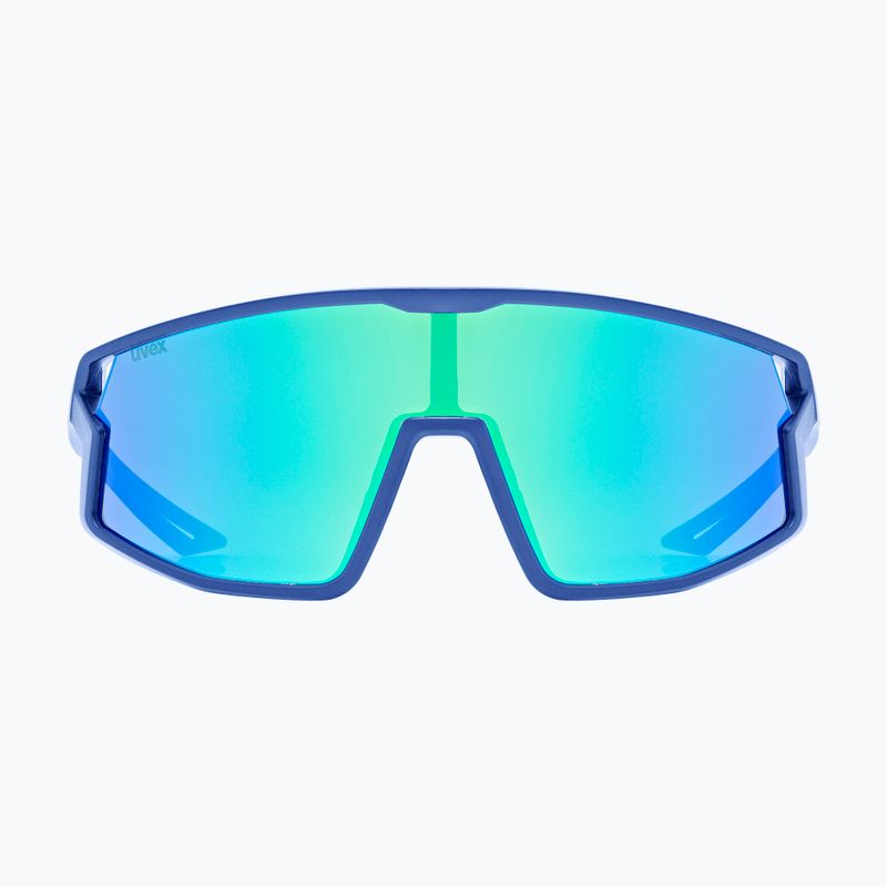 Okulary przeciwsłoneczne dziecięce UVEX Skyryse Jr blue matt/mirror green 2