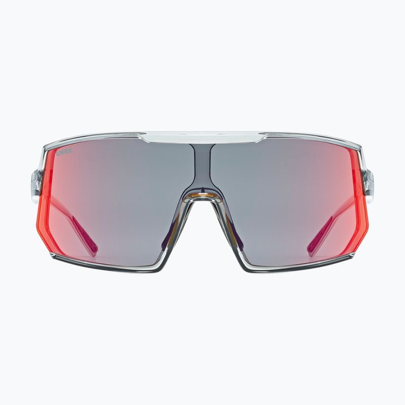 Okulary przeciwsłoneczne UVEX Sportstyle 235 smoke transparent/mirror red 2