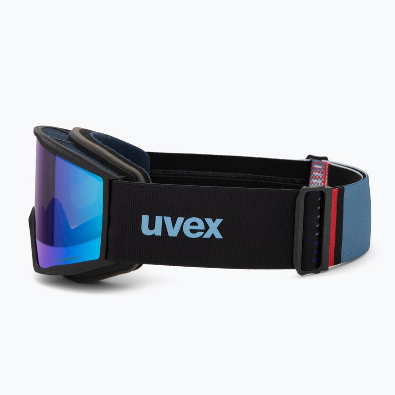 Gogle narciarskie UVEX Blast CV black matt/mirror blue 4