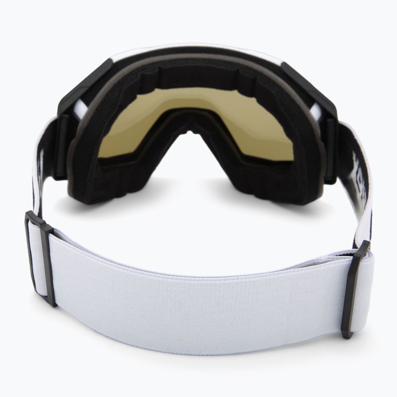 Gogle narciarskie UVEX Gravity FM white matt/mirror silver/green/clear 3