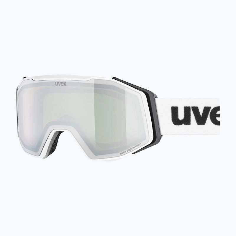 Gogle narciarskie UVEX Gravity FM white matt/mirror silver/green/clear 5