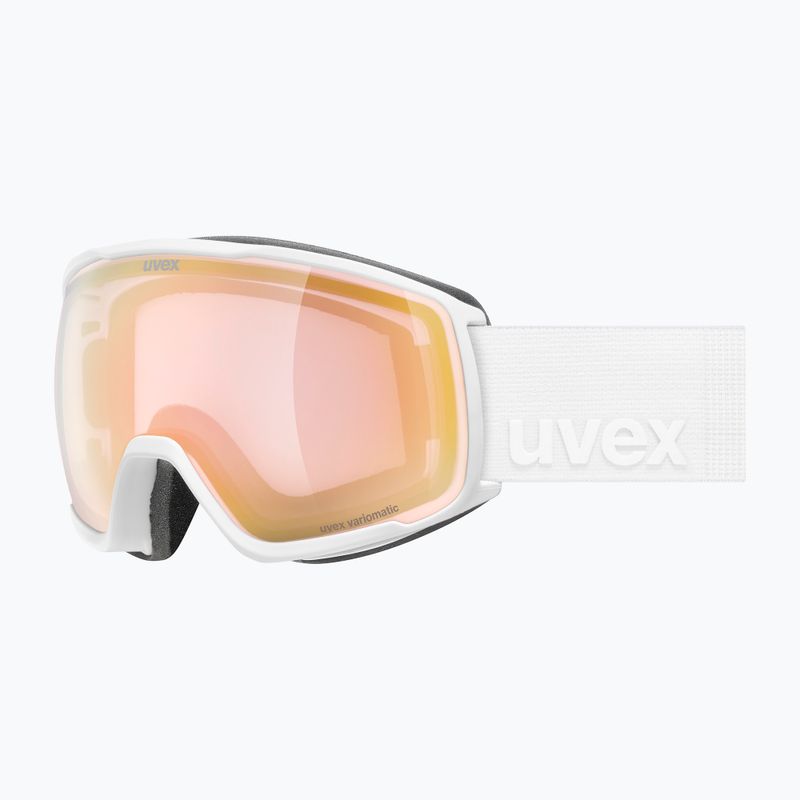 Gogle narciarskie UVEX Victorious S V white matt/vario rose mirror 5