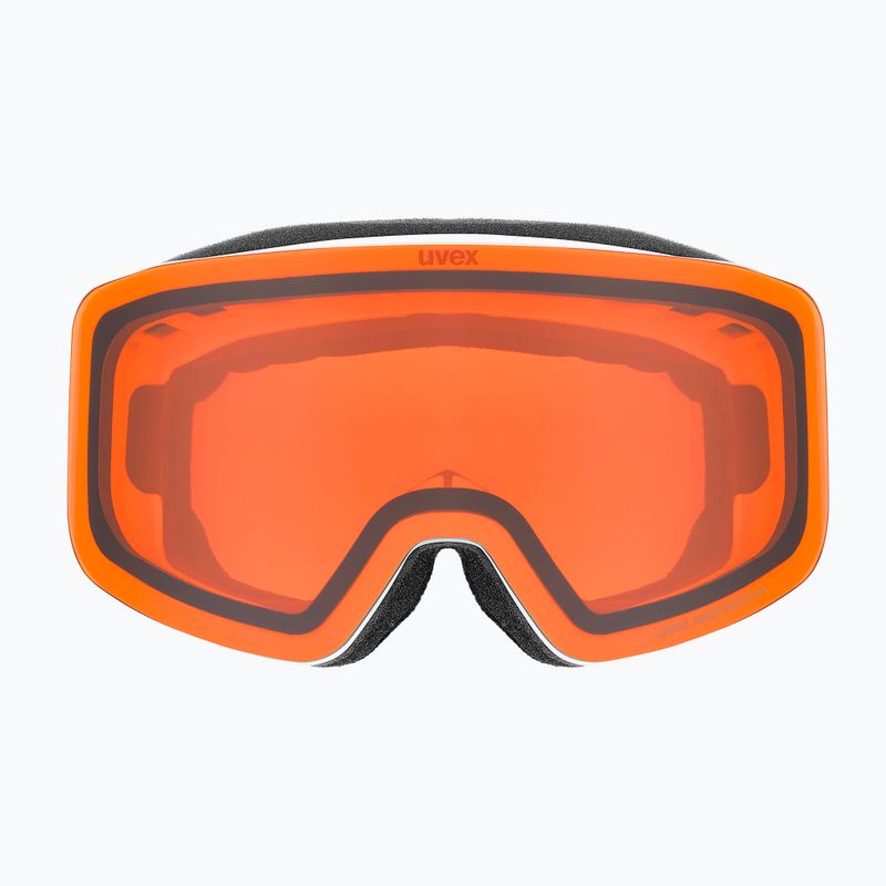 Gogle narciarskie dziecięce UVEX Pwdr LG Jr white matt/orange/clear 4