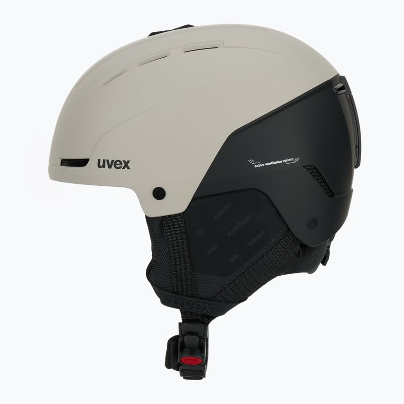 Kask narciarski UVEX Stance warm grey/black matt 3