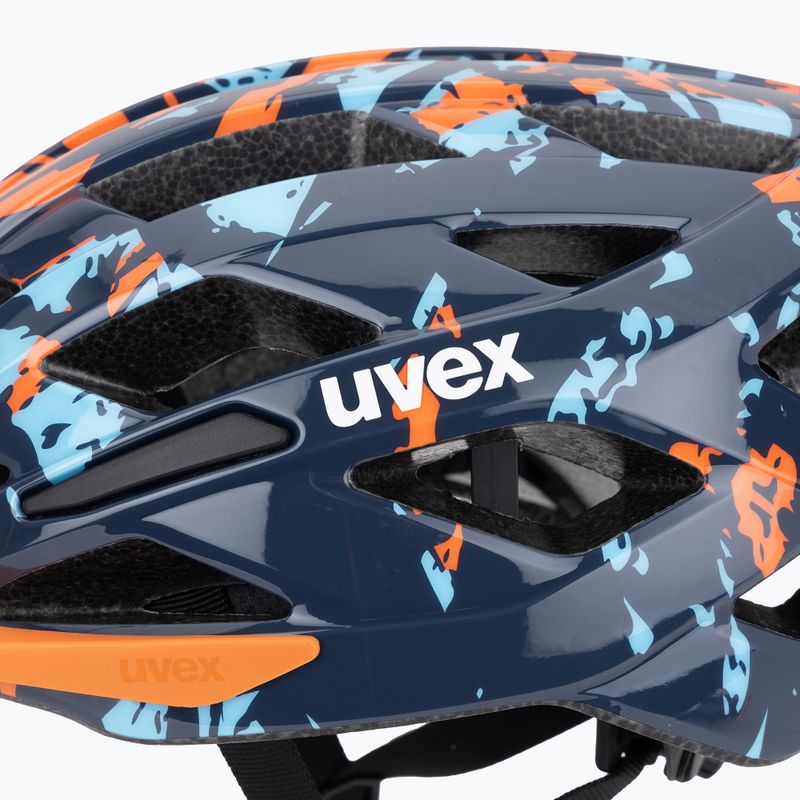 Kask rowerowy dziecięcy UVEX Air Wing 2 papaya/bubble blue 7