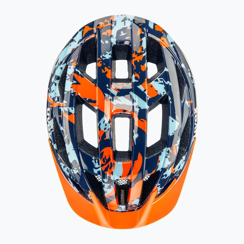 Kask rowerowy dziecięcy UVEX Air Wing 2 papaya/bubble blue 11