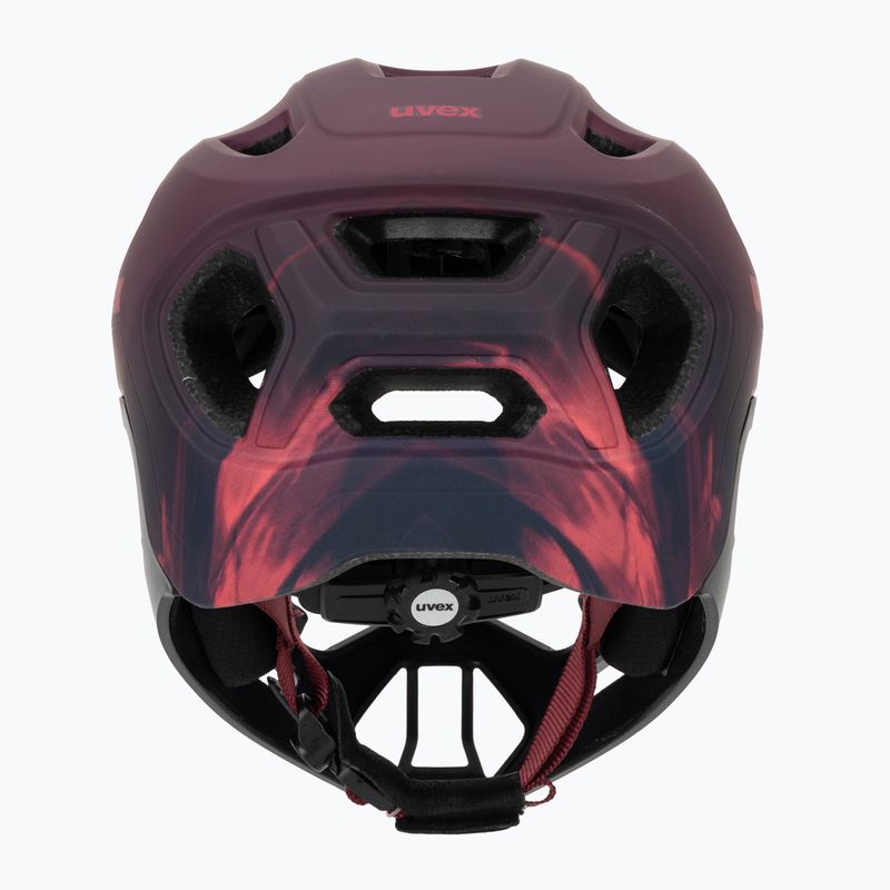 Kask rowerowy dziecięcy UVEX React Fullface Jr cranberry matt 4