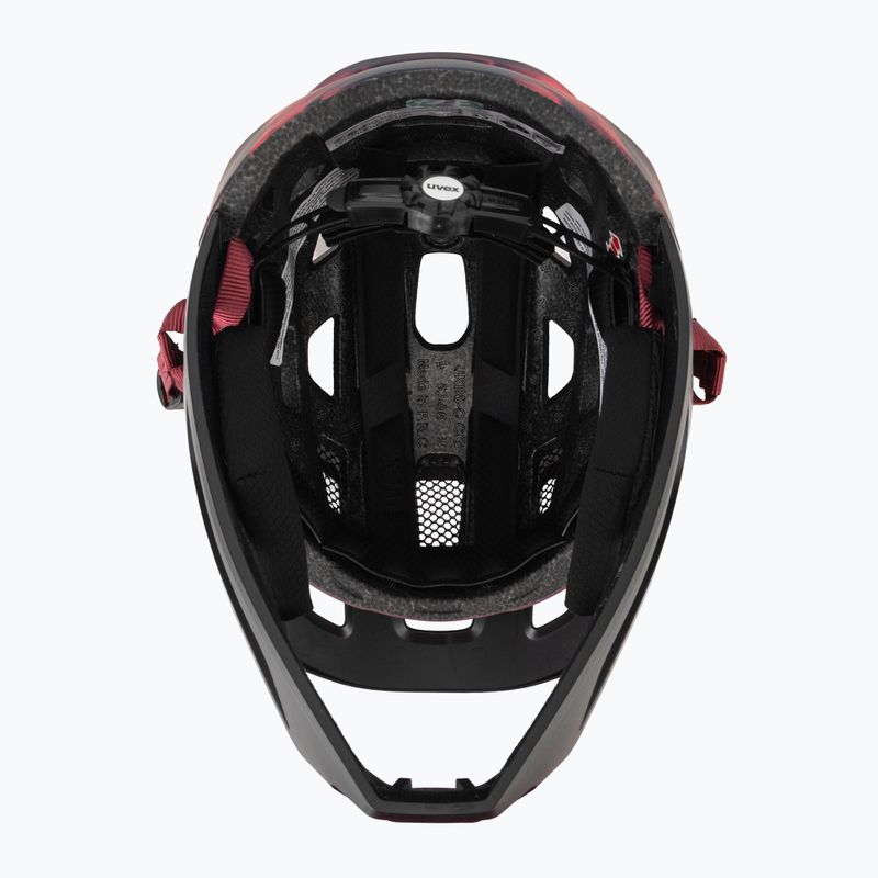 Kask rowerowy dziecięcy UVEX React Fullface Jr cranberry matt 5