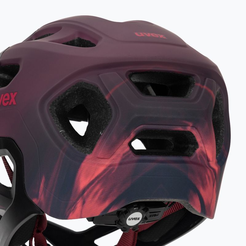 Kask rowerowy dziecięcy UVEX React Fullface Jr cranberry matt 8