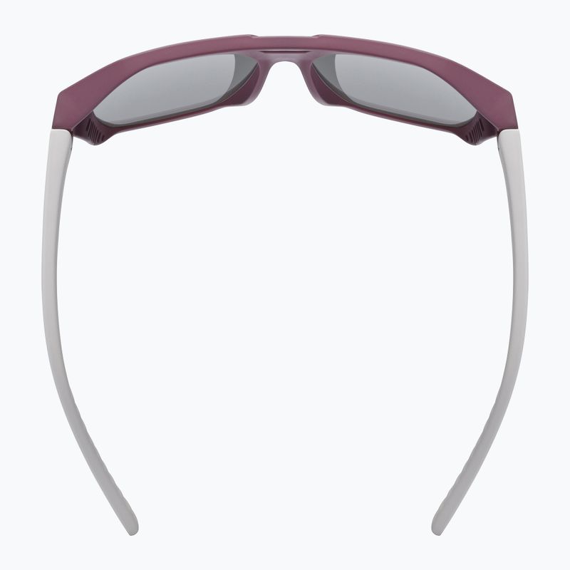 Okulary przeciwsłoneczne dziecięce UVEX Cosmic Jr cranberry/grey matt/mirror silver 4