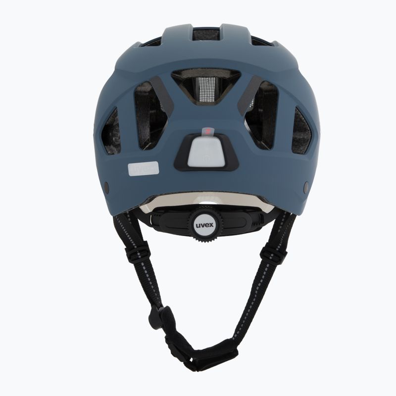 Kask rowerowy UVEX Stride Visor stone blue matt/lite mirror silver 4