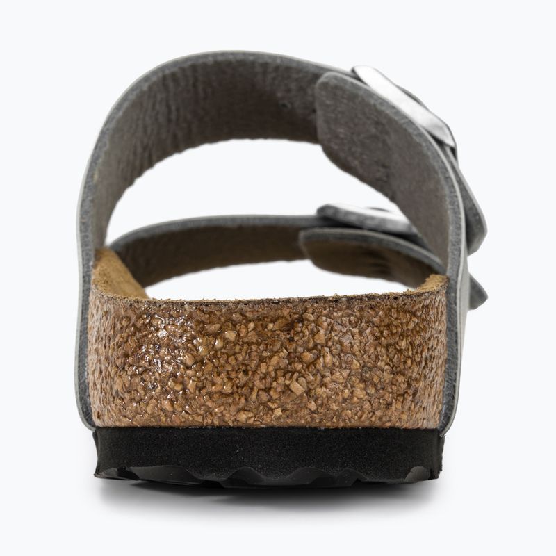 Klapki damskie BIRKENSTOCK Arizona BF Narrow silver 4