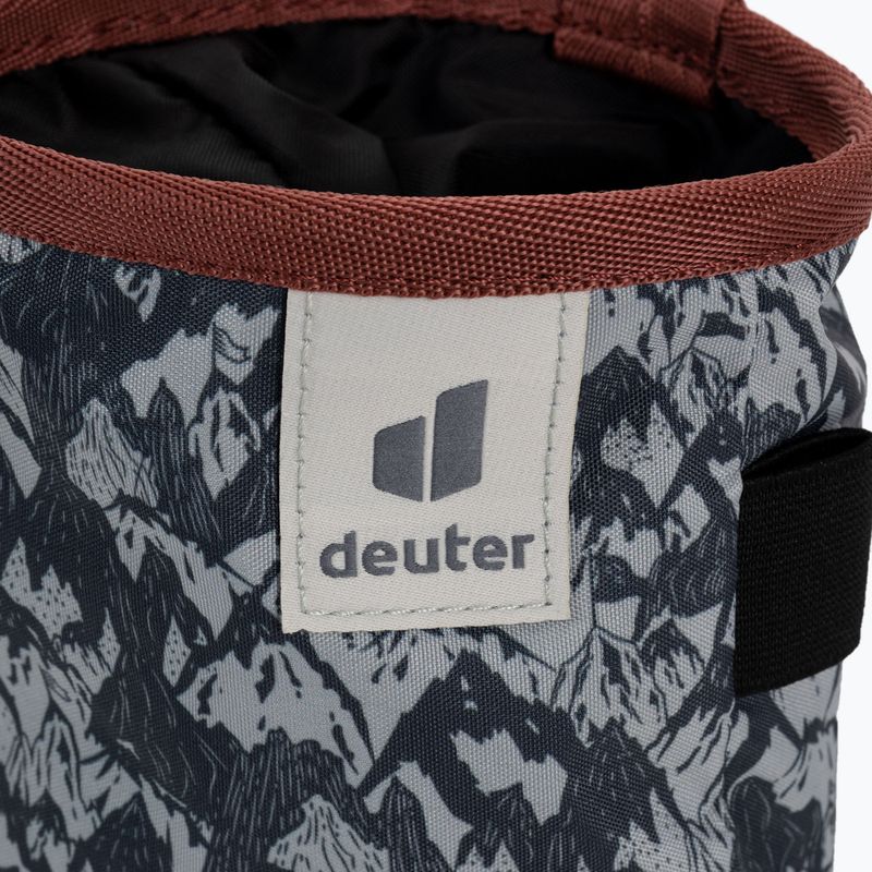 Woreczek na magnezję deuter Gravity Chalk Bag I graphite mountain/ redwood 3