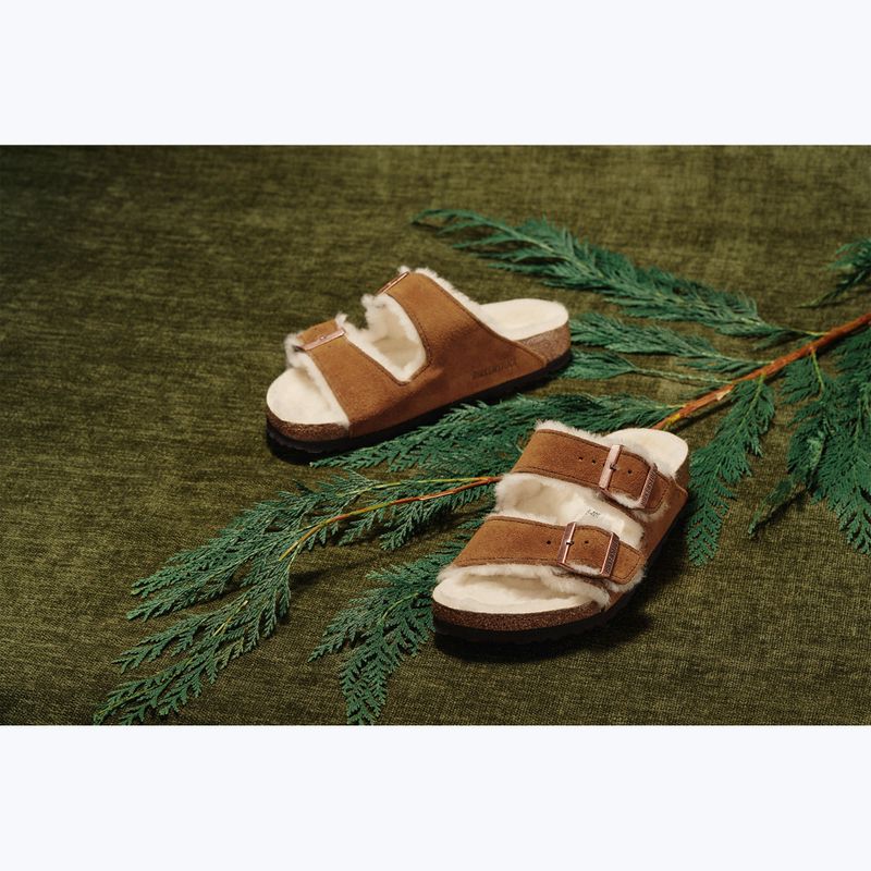 Klapki BIRKENSTOCK Arizona Shearling SL Narrow mink 11