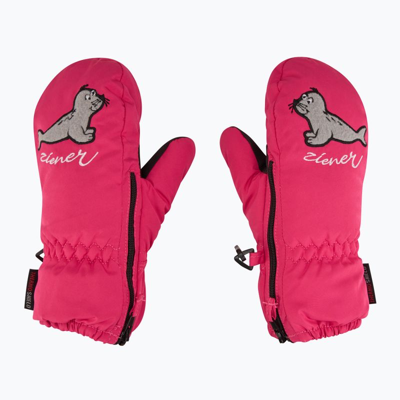 Rękawice narciarskie dziecięce ZIENER LE Zoo Minis pop pink 4