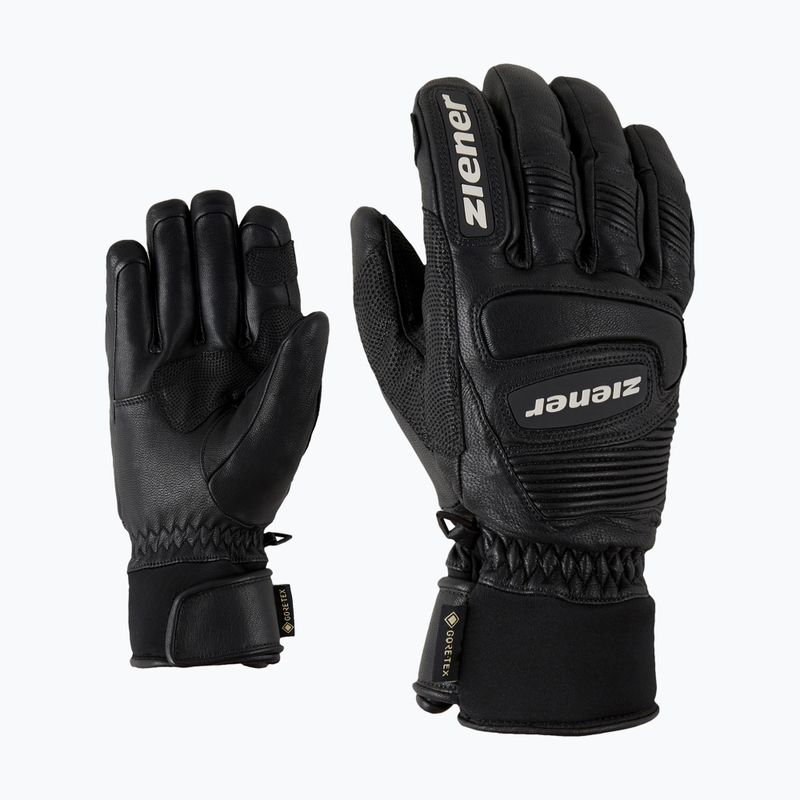 Rękawice narciarskie męskie ZIENER Guard GTX + Gore Grip PR alpine black 8