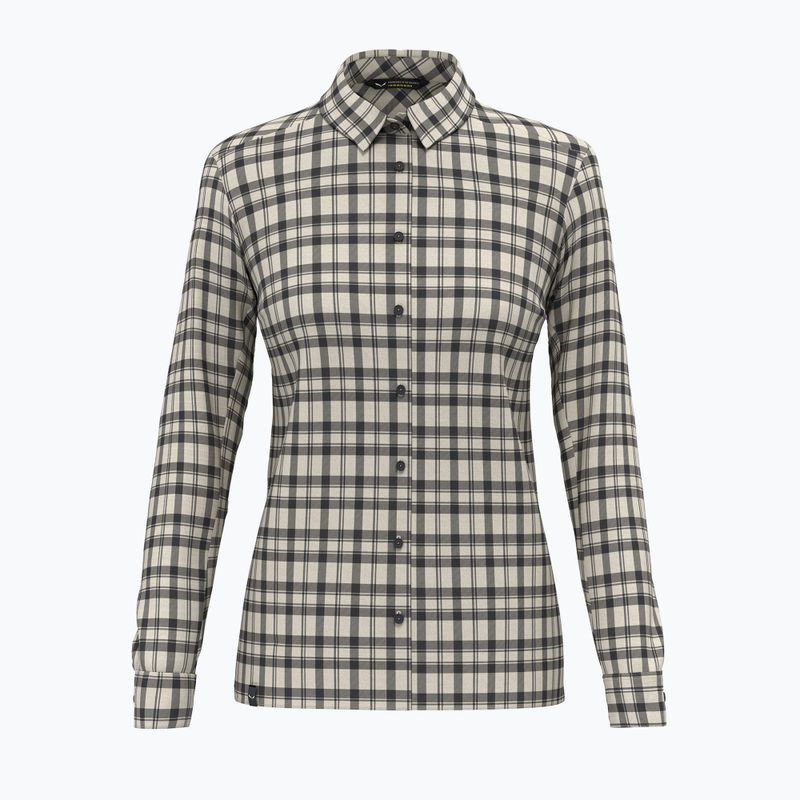 Koszula damska Salewa Fanes Flannel 5PL oatmeal/black out 6