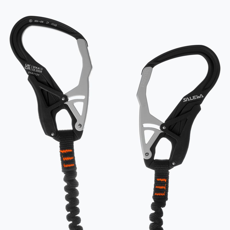 Lonża Salewa Set Via Ferrata Ergo Tex black/orange 7