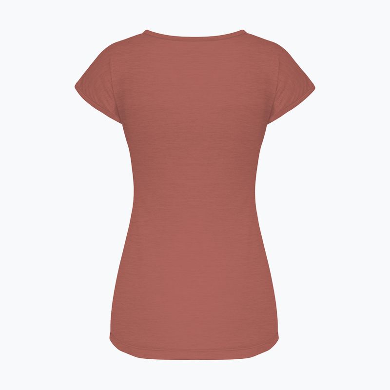 Koszulka trekkingowa damska Salewa Puez Melange Dry etruscan red melange 2