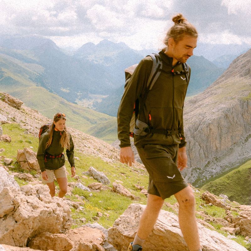 Bluza trekkingowa męska Salewa Puez Cammio PL dark olive 9