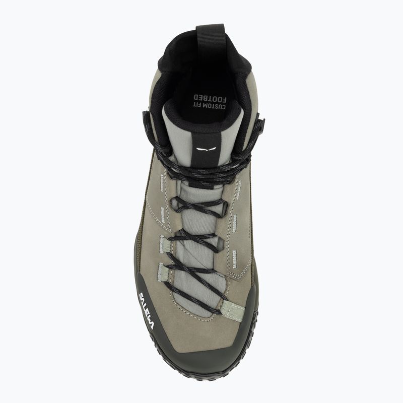 Buty trekkingowe męskie Salewa Puez Leather Mid Ptx shadow/dark olive 5