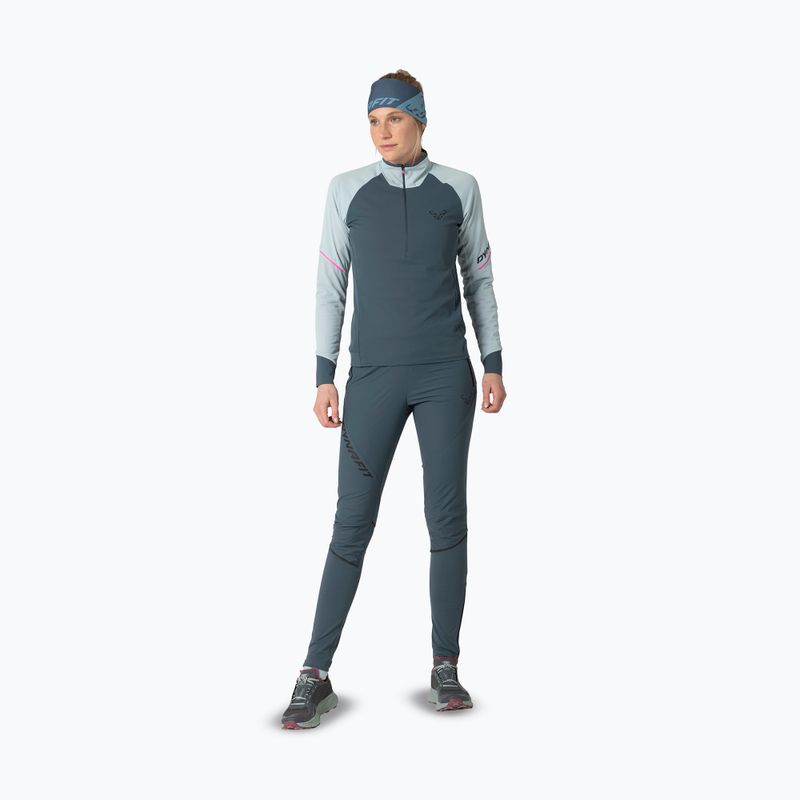 Bluza do biegania damska DYNAFIT Alpine 1/2 Zip Tee cloud blue/0720 2
